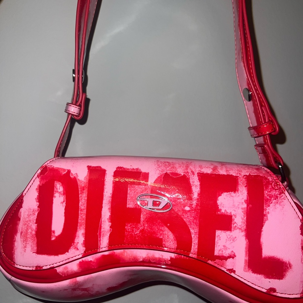 Diesel Bold Pink and Red Shoulder Bag